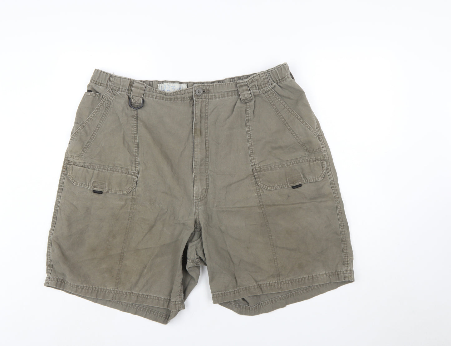 Wrangler Men's Beige Cargo Shorts Size 48 Cotton Casual Workwear