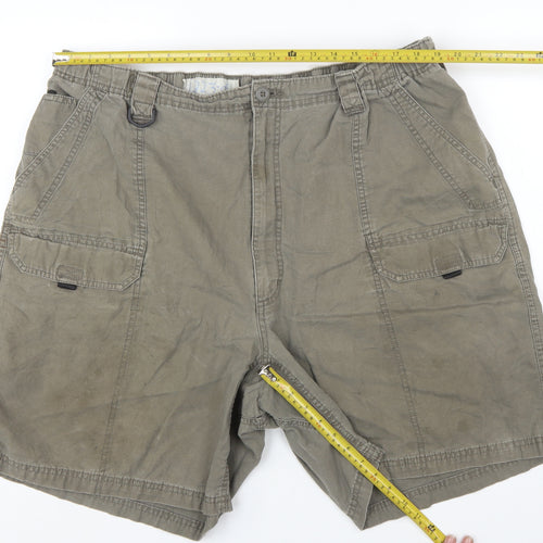 Wrangler Men's Beige Cargo Shorts Size 48 Cotton Casual Workwear