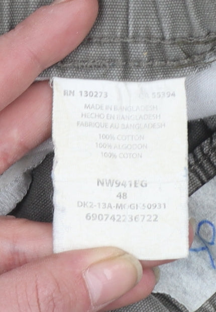 Wrangler Men's Beige Cargo Shorts Size 48 Cotton Casual Workwear