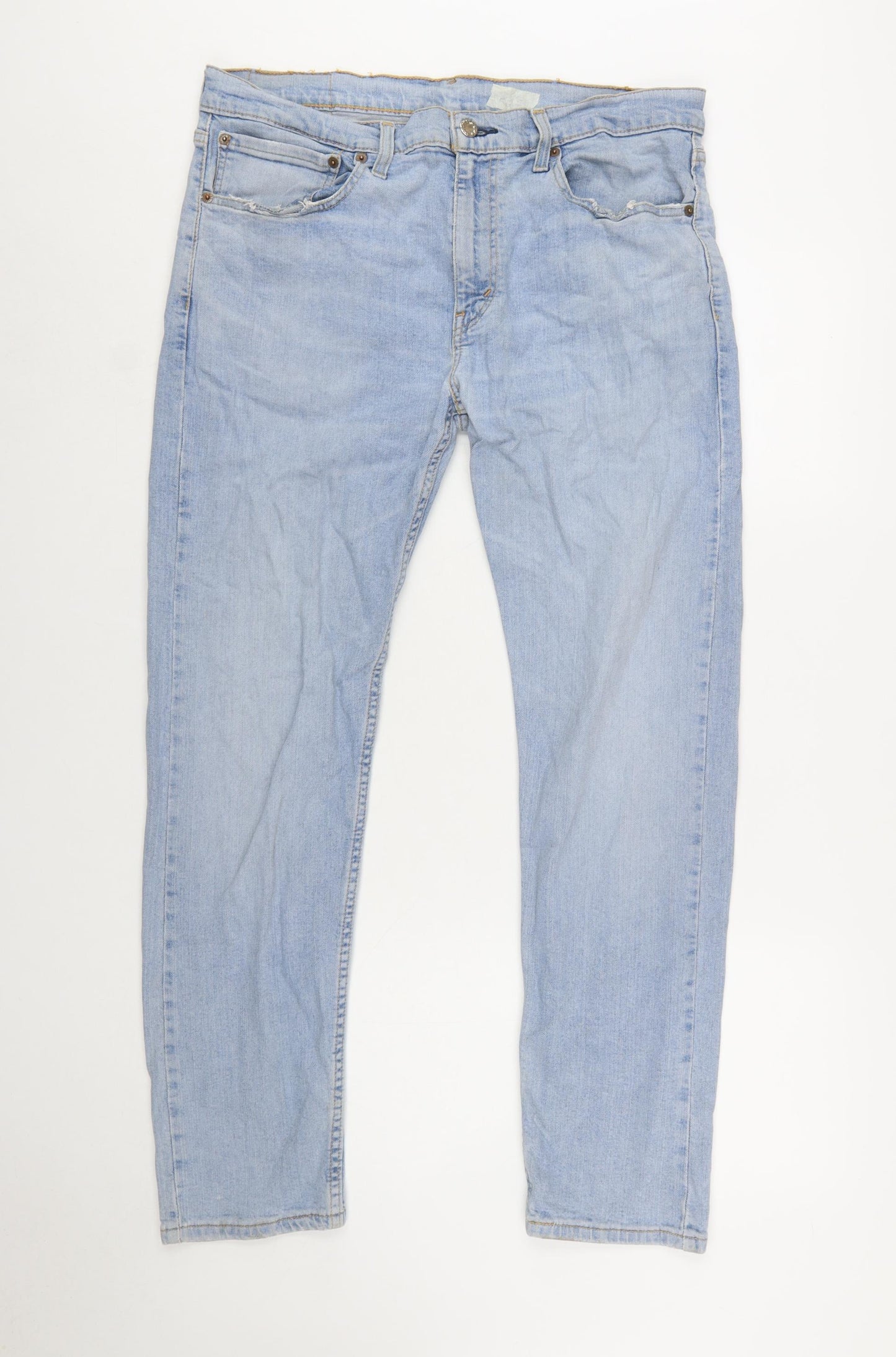 Levi Strauss & Co Men's Blue 502 Hi-Ball Regular Fit Straight Jeans W34 L34