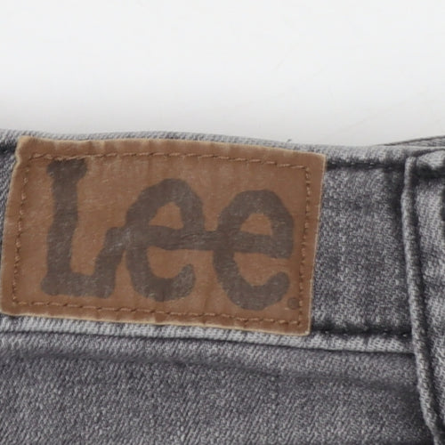 Lee Women’s Grey Flared Stretch Denim Jeans Size 12 Regular Fit