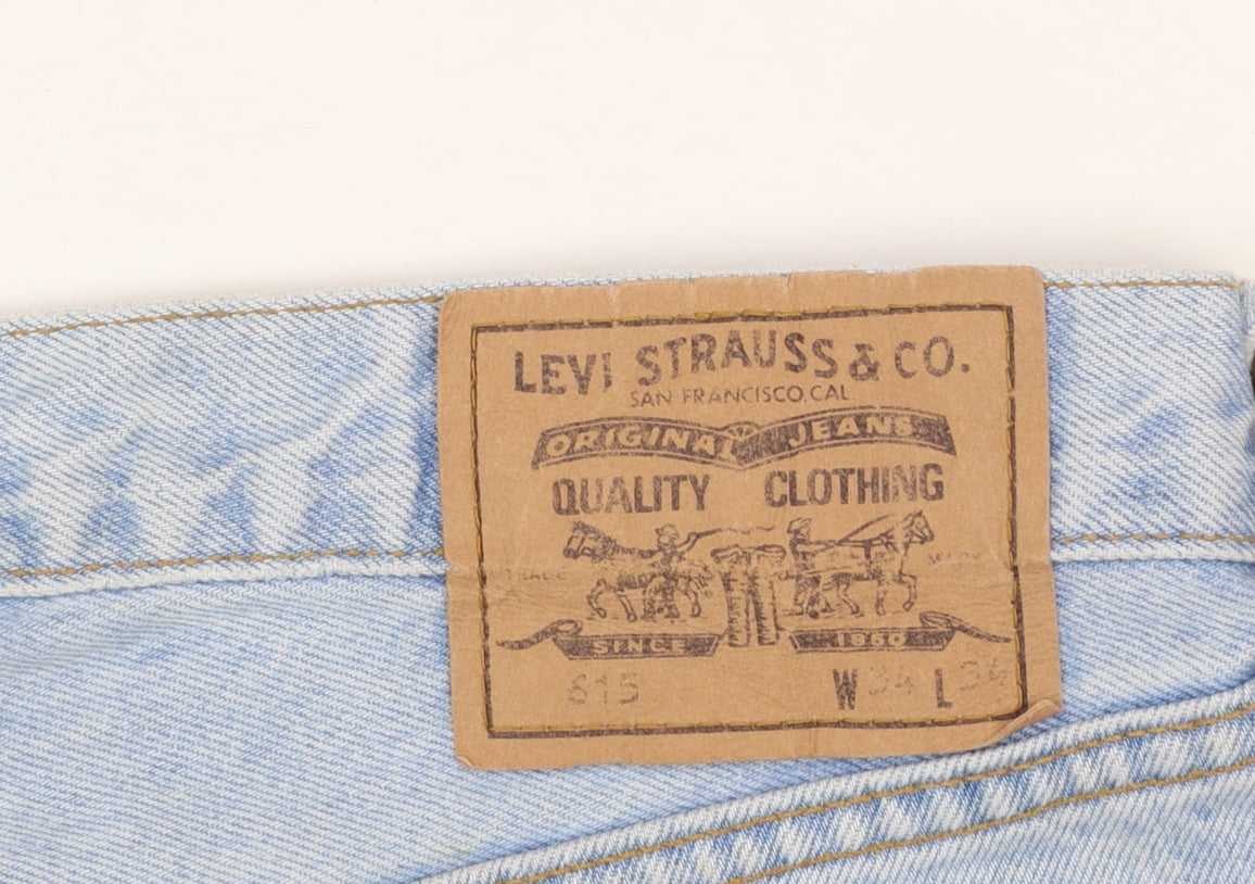 Levi's 615 Men's Light Blue Straight Leg Denim Jeans W34 L34