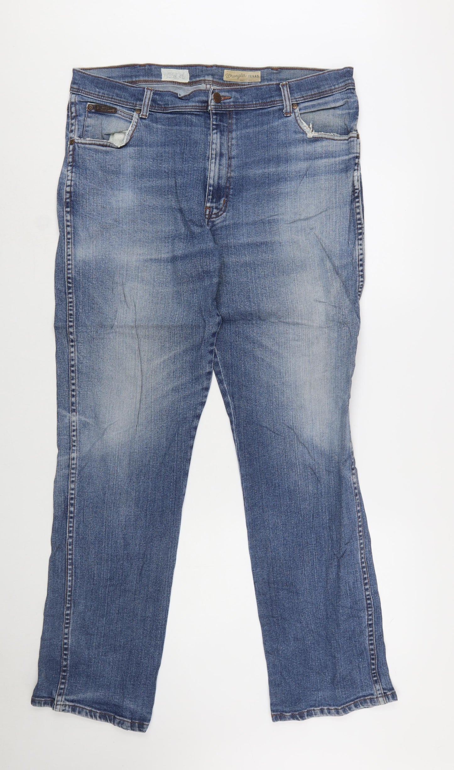 Wrangler Men's Blue Regular Fit Texas Stretch Jeans W40 L34