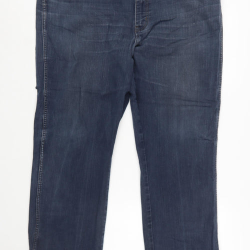 Wrangler Men's Blue Texas Stretch Straight Jeans W42 L34