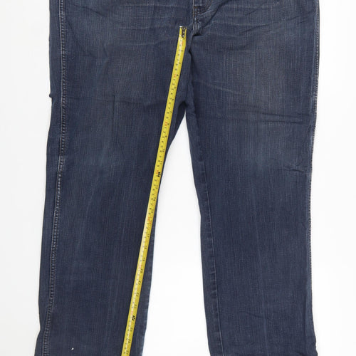 Wrangler Men's Blue Texas Stretch Straight Jeans W42 L34