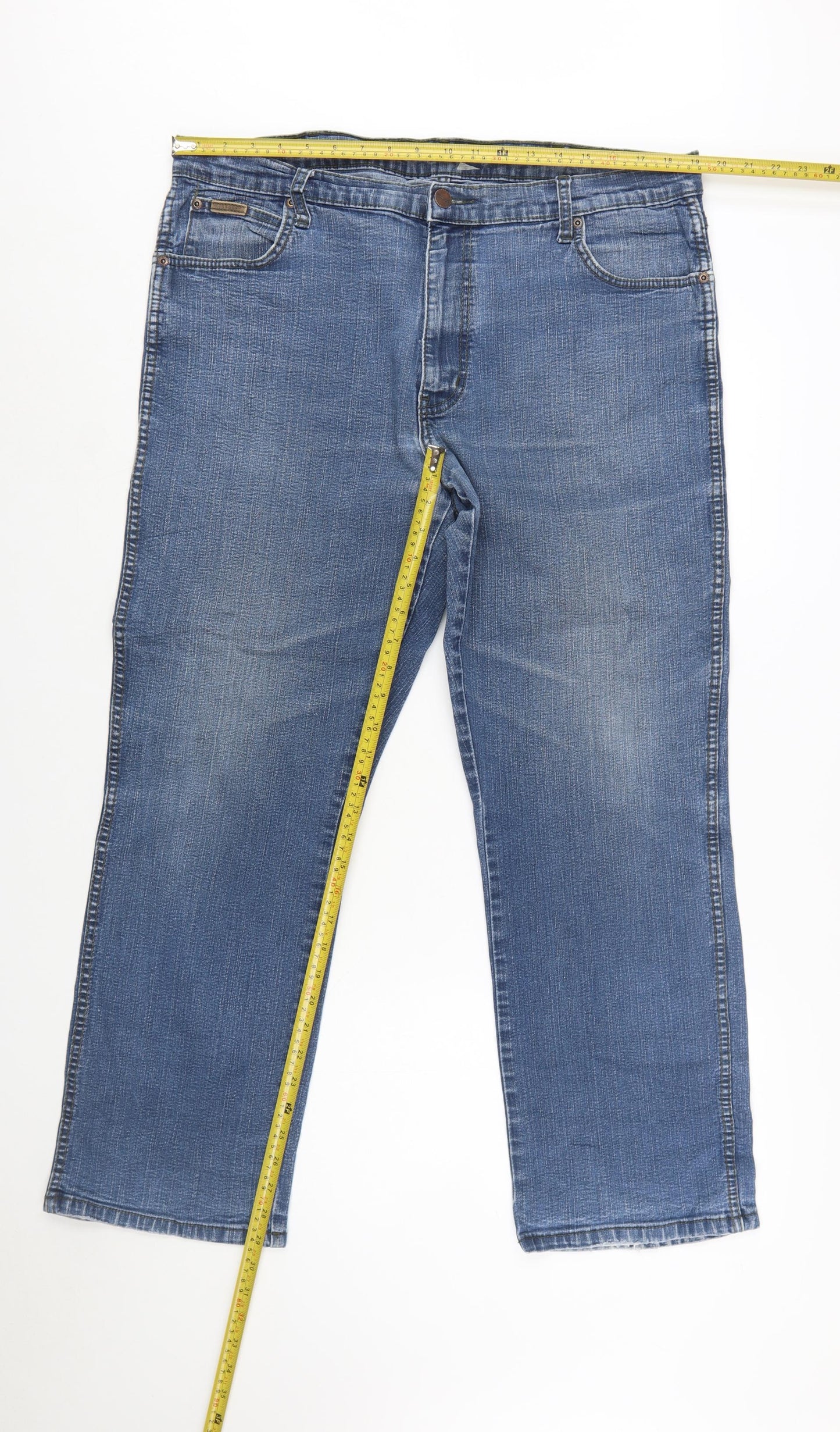Wrangler Men’s Blue Straight Leg Texas Stretch Jeans W38 L30