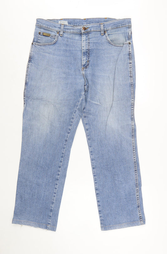 Wrangler Men's Blue Texas Stretch Denim Jeans W36 L30 Regular Fit