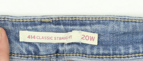 Levi's 414 Classic Straight Blue Jeans Women Size 20W