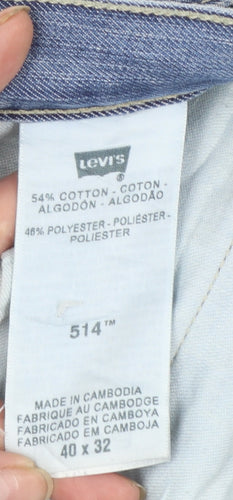 Levi's Men's Blue 514 Straight Fit Jeans 40x32 Denim