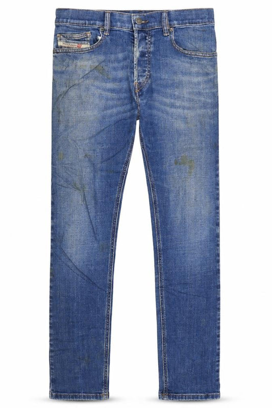 Diesel Men Blue Slim Straight Jeans Size 30 Medium Wash Denim