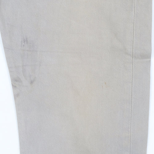 Levi's 501 Men's Grey Button Fly Straight Jeans W32 L34