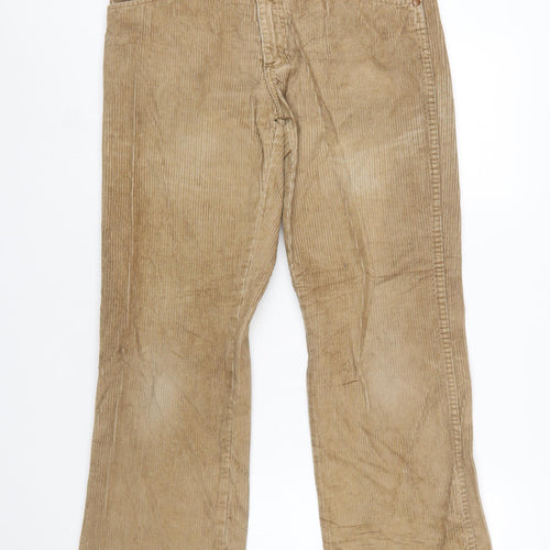 Wrangler Men's Beige Corduroy Chino Trousers 31x32
