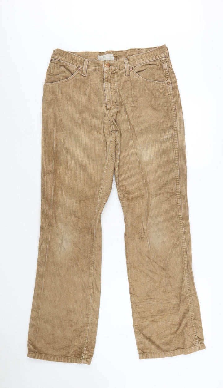 Wrangler Men's Beige Corduroy Chino Trousers 31x32