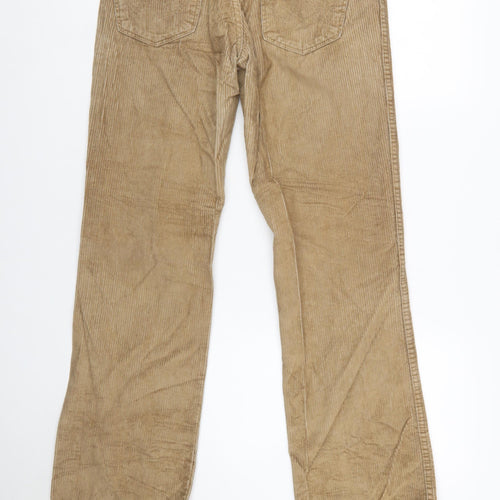 Wrangler Men's Beige Corduroy Chino Trousers 31x32
