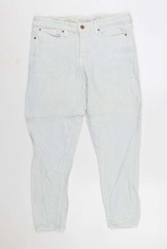 Levi Strauss Women's Light Blue Skinny Jeans Size 12 Stretch Denim