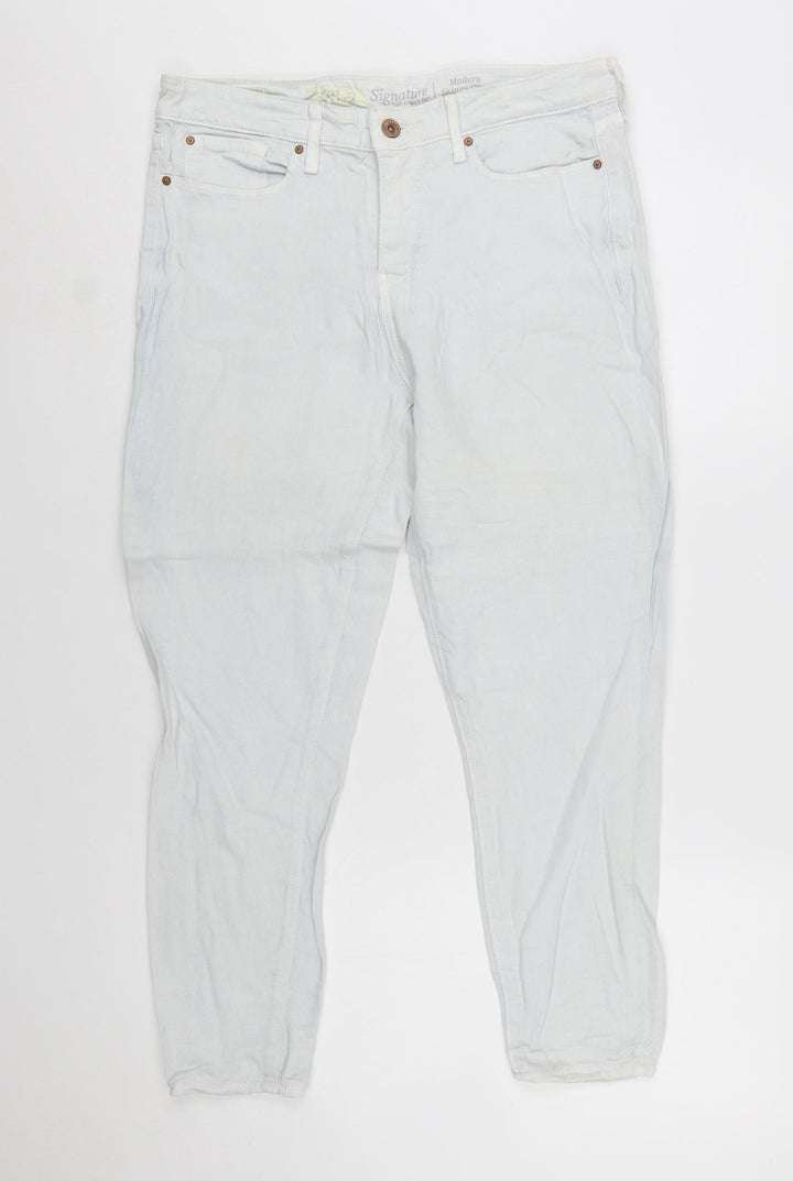 Levi Strauss Women's Light Blue Skinny Jeans Size 12 Stretch Denim