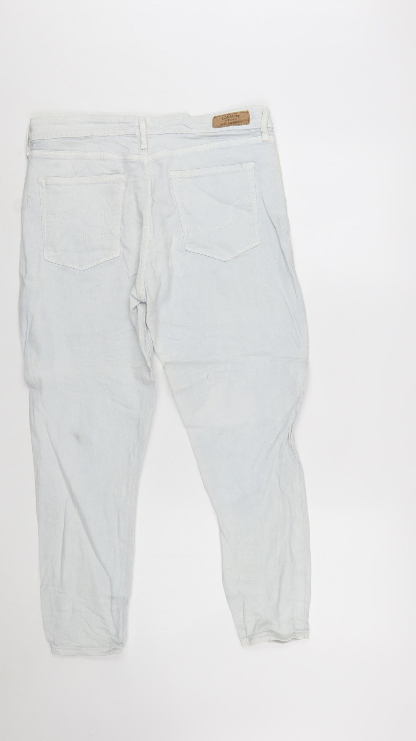 Levi Strauss Women's Light Blue Skinny Jeans Size 12 Stretch Denim
