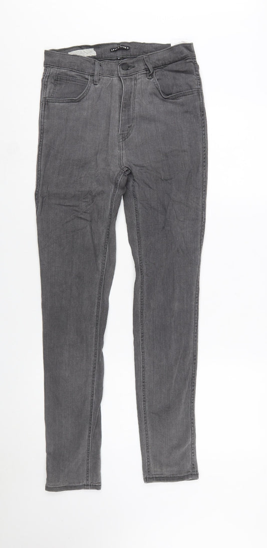 Levi's Women's Grey Skinny Denim Jeans Size 10 Regular Mid Rise