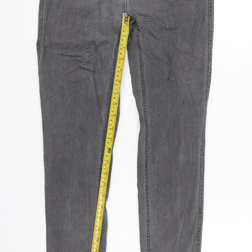 Levi's Women's Grey Skinny Denim Jeans Size 10 Regular Mid Rise