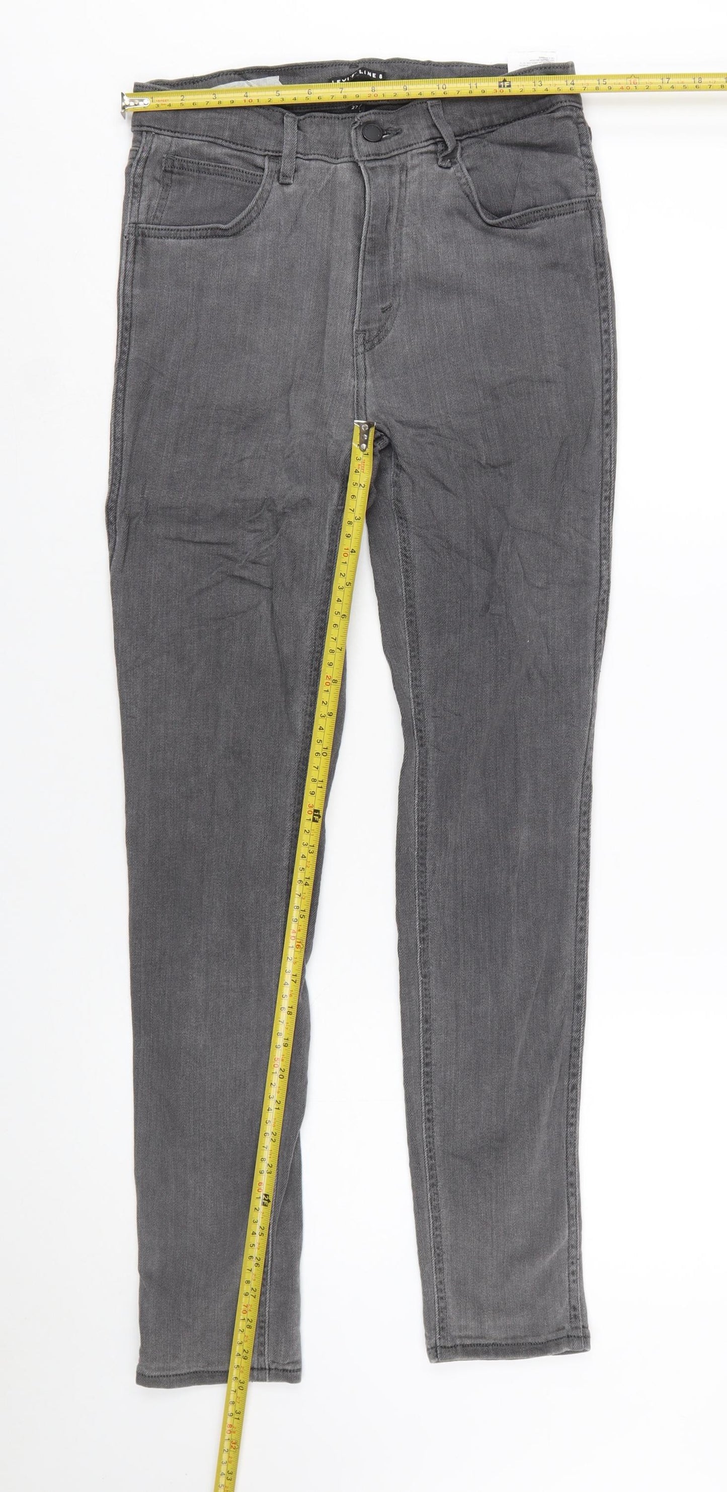 Levi's Women's Grey Skinny Denim Jeans Size 10 Regular Mid Rise