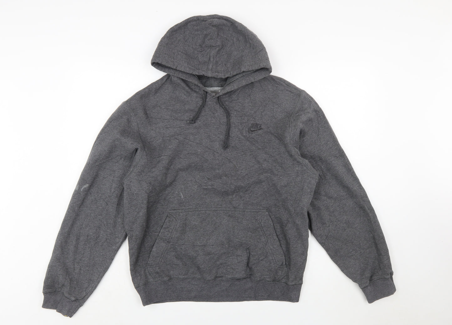 Nike Men's Grey Pullover Hoodie Size S Fleece Sportswear