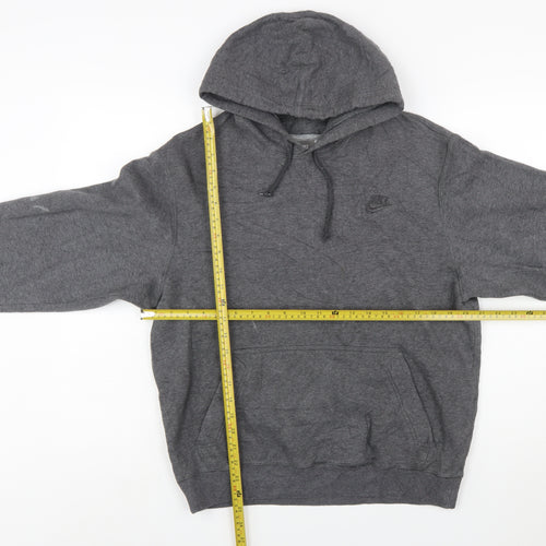 Nike Men's Grey Pullover Hoodie Size S Fleece Sportswear
