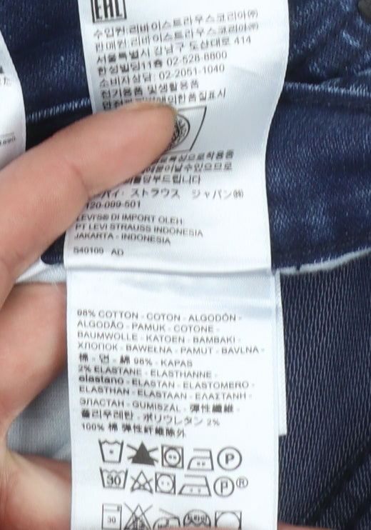 Levi's 541 Men Blue Straight Denim Jeans W32 L30 Cotton Blend
