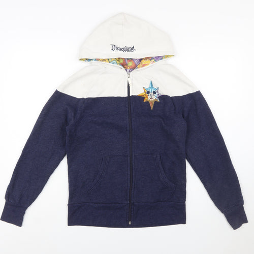 Disney Parks Womens Navy Full Zip Hoodie Mickey Medium