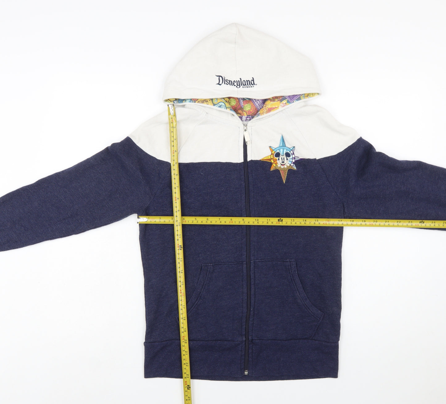 Disney Parks Womens Navy Full Zip Hoodie Mickey Medium