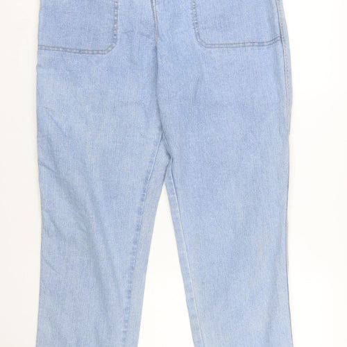 Lee Women's Blue Mom Jeans Size 14 Relaxed Fit Denim