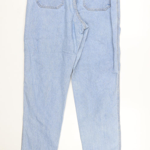 Lee Women's Blue Mom Jeans Size 14 Relaxed Fit Denim