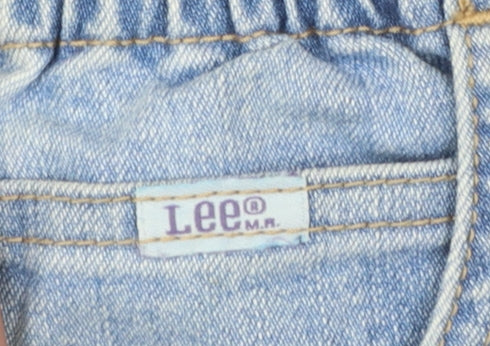 Lee Women's Blue Mom Jeans Size 14 Relaxed Fit Denim