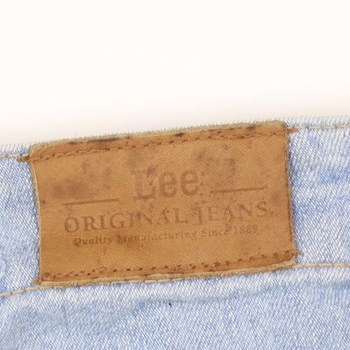 Lee Women's Blue Mom Jeans Size 14 Relaxed Fit Denim