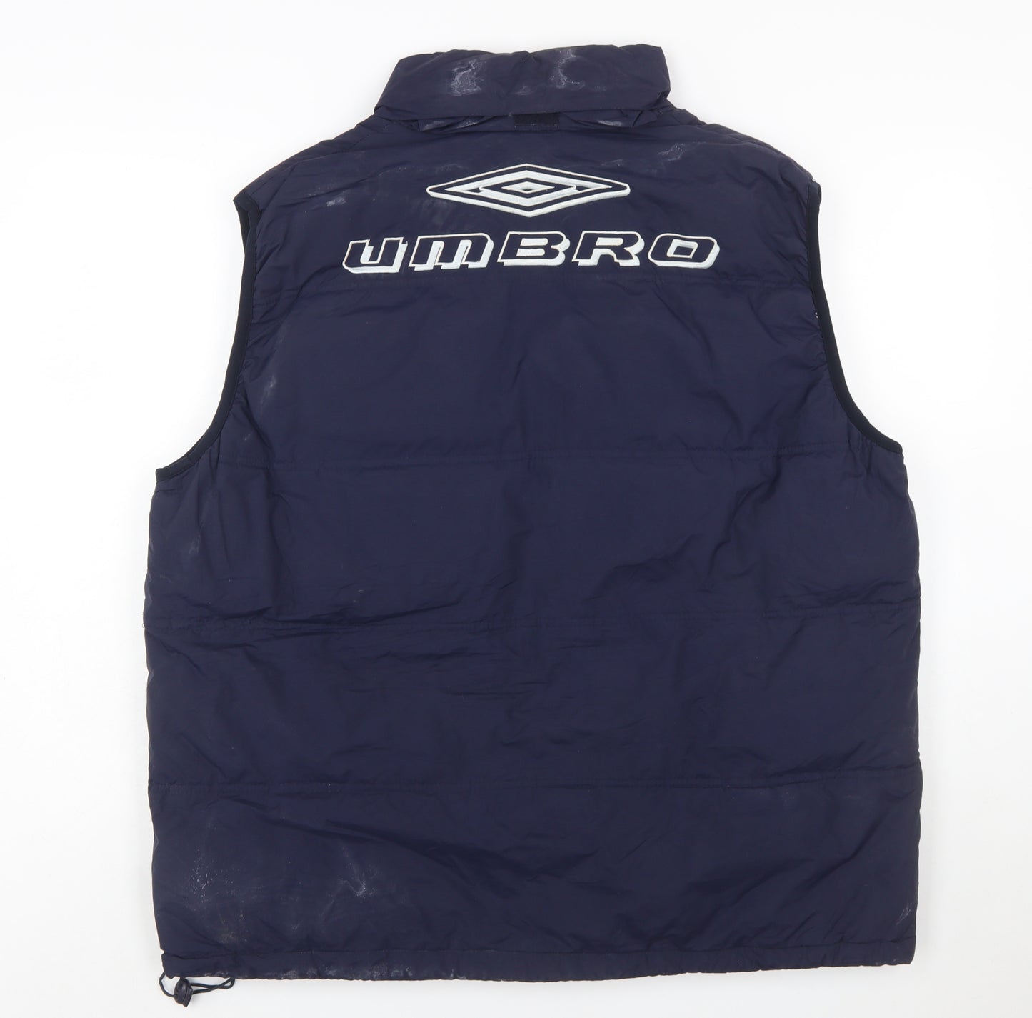 Umbro Mens Blue 2XL Padded Bodywarmer Gilet Vest Sportswear