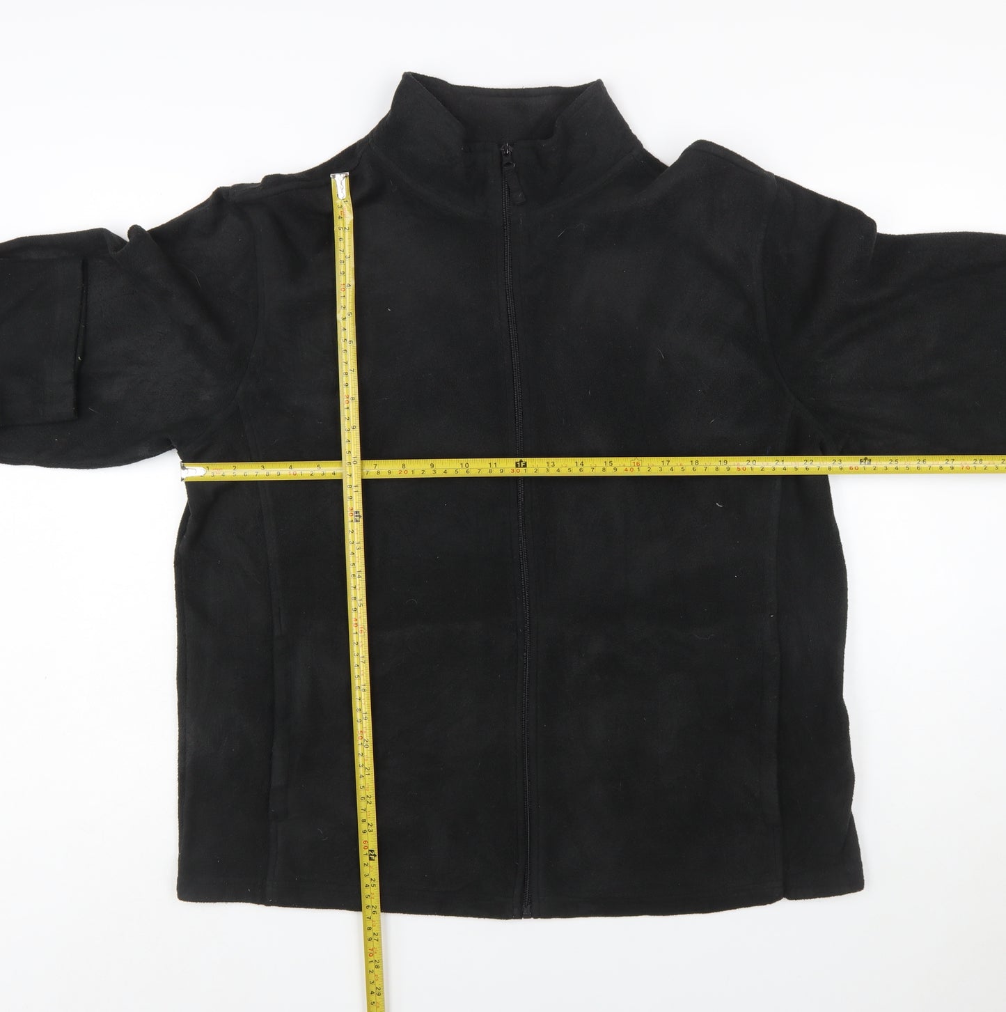 Starter Womens Black Fleece Full Zip Jacket Size L