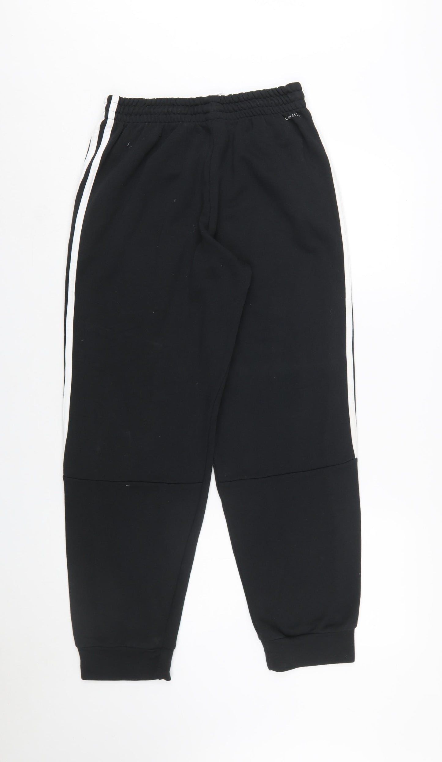 Adidas Men's Black Jogger Trousers M Regular Fit Stripe Logo