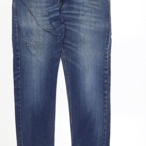 Diesel Men's Blue Slim Fit Straight Leg Denim Jeans Size 34