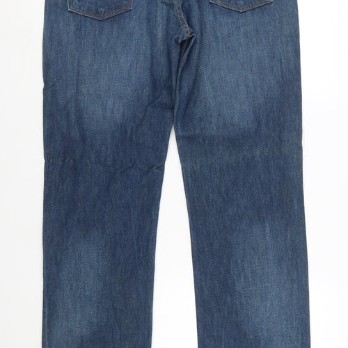 Levi's 514 Men's Blue Denim Straight Jeans 34W 32L Classic Fit