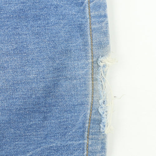Jack & Jones Men’s Blue Distressed Straight Denim Jeans Size 33/34