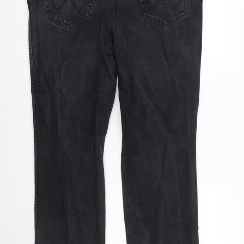 Wrangler Men's Black Regular Fit Straight Jeans W42 L32