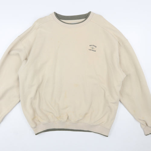 Gear For Sports Men's Beige XL Crew Neck Pullover Sweatshirt