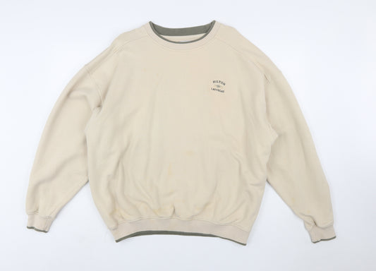 Gear For Sports Men's Beige XL Crew Neck Pullover Sweatshirt