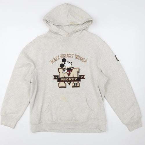 Walt Disney World Women’s Beige Mickey Mouse Pullover Hoodie Size S