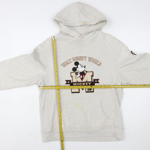 Walt Disney World Women’s Beige Mickey Mouse Pullover Hoodie Size S