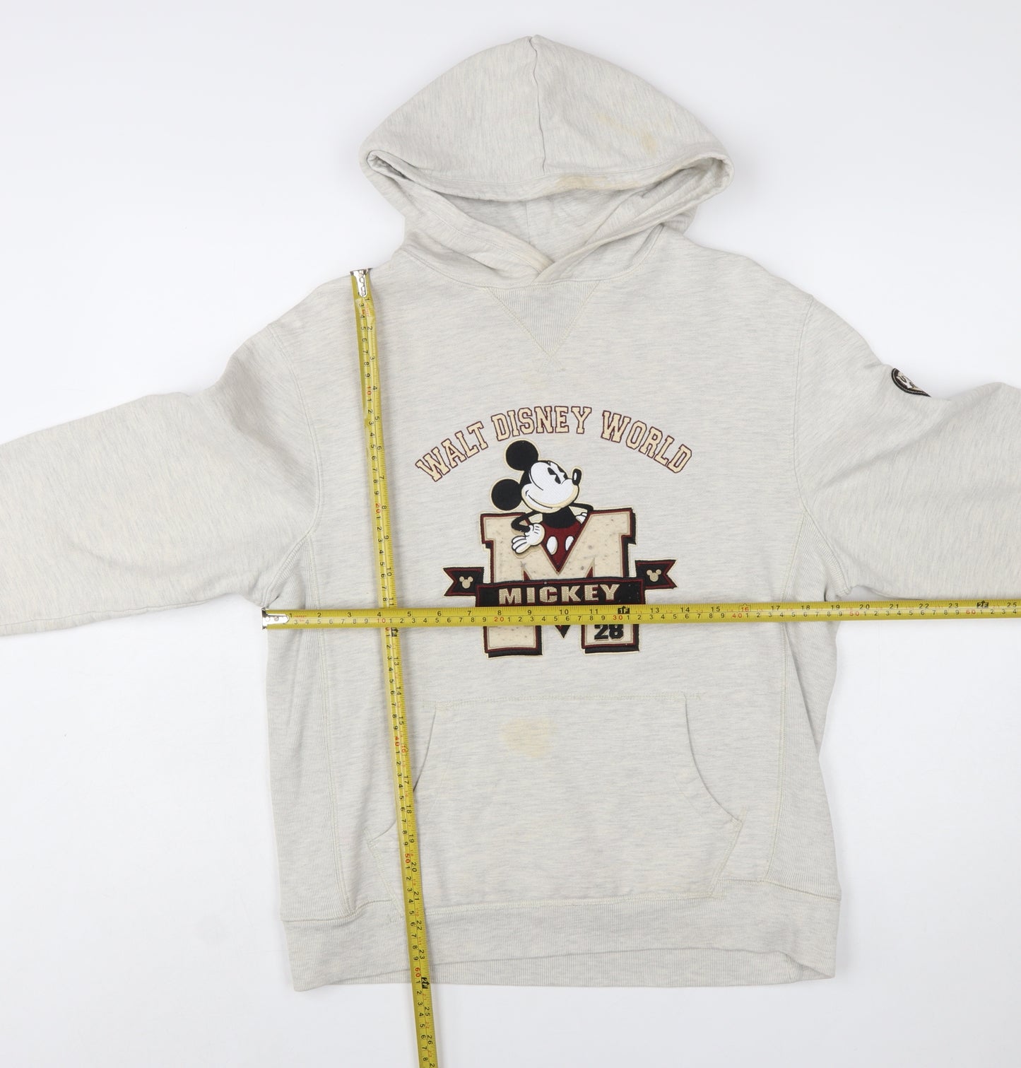 Walt Disney World Women’s Beige Mickey Mouse Pullover Hoodie Size S