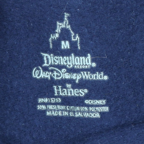 Disneyland Hanes Women's Navy Sweatshirt Medium 2013 Mickey Design