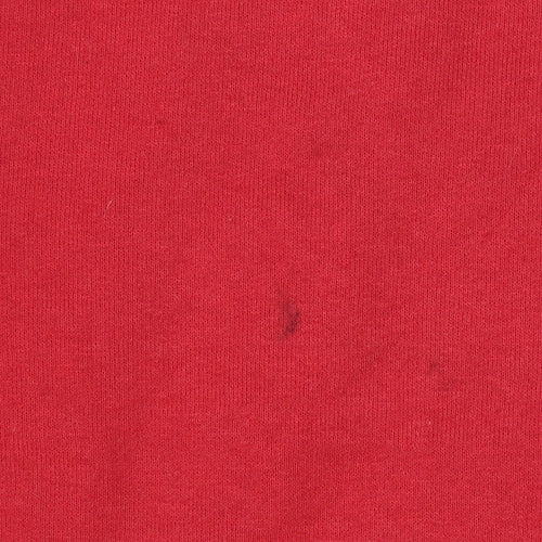 Jerzees Women Red Baseball Graphic Pullover Sweatshirt Size L