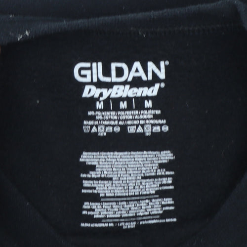 Gildan Men's Black Polar Bear Plunge Graphic Pullover Sweatshirt M
