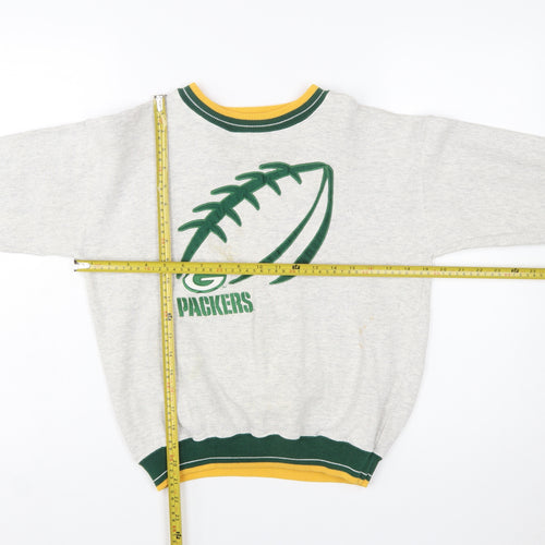 Legends Athletic Unisex Kids Grey Packers Pullover Sweatshirt XL Vintage