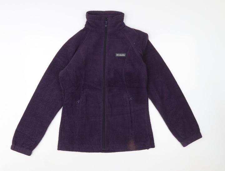 Columbia Women's Purple Fleece Full Zip Jacket Size S Outdoor Casual